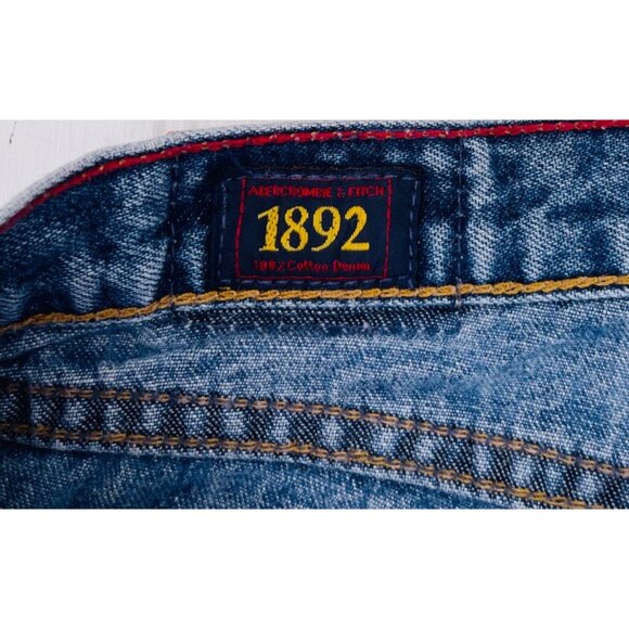 Abercrombie & Fitch Y2K Women's 1892 Jeans Size 6R Light Wash Straight Leg USA - Picture 2 of 7